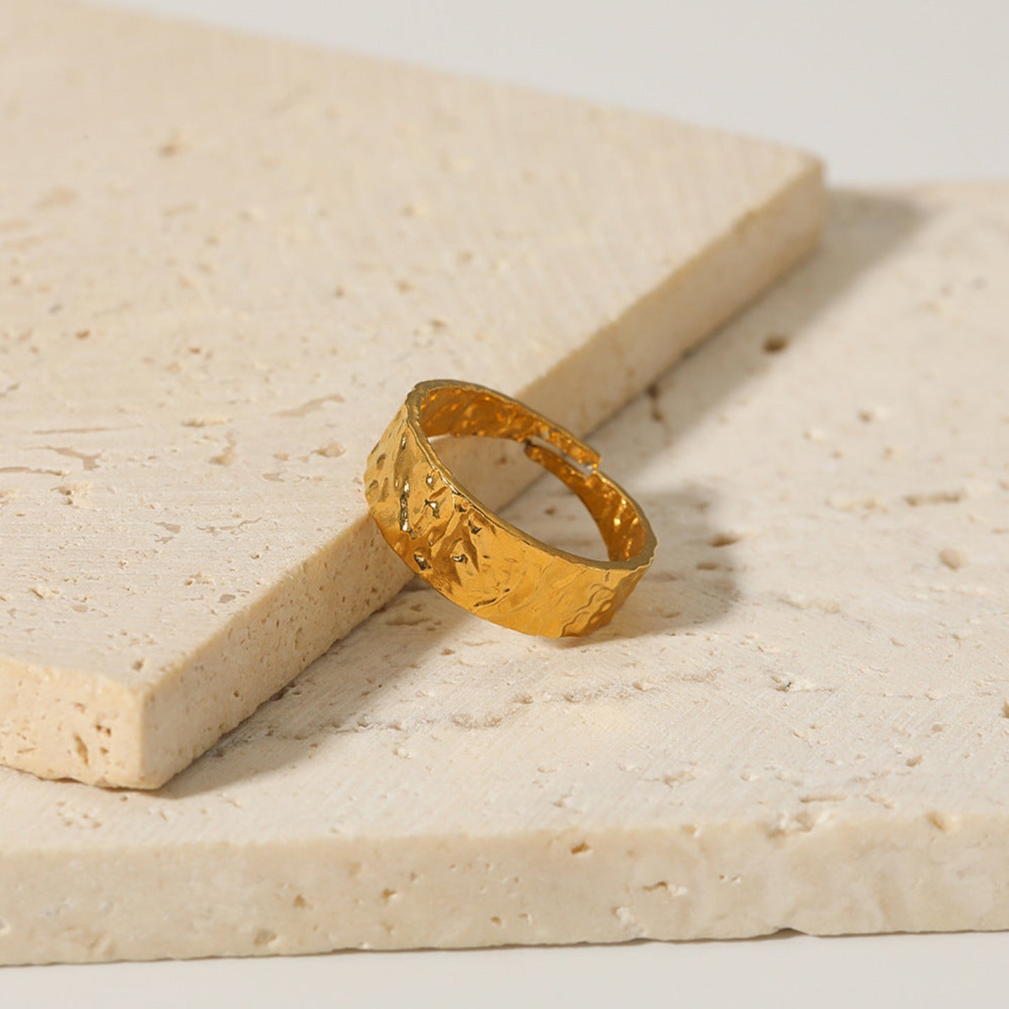 Hammerschlag-Ring aus Edelstahl