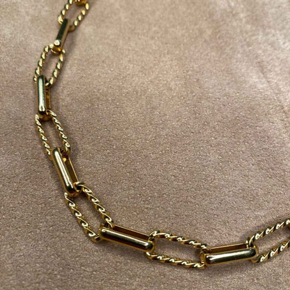 Halskette Büroklammer-Stil