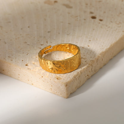 Hammerschlag-Ring aus Edelstahl