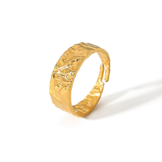 Hammerschlag-Ring aus Edelstahl