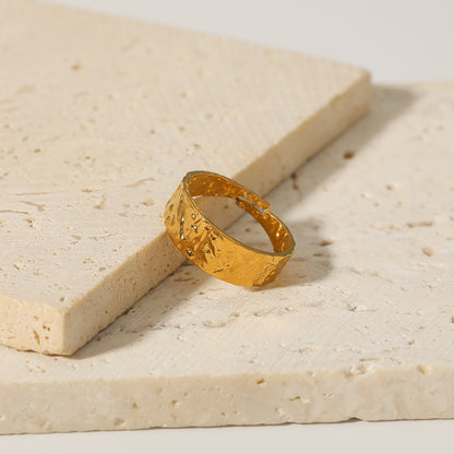 Hammerschlag-Ring aus Edelstahl