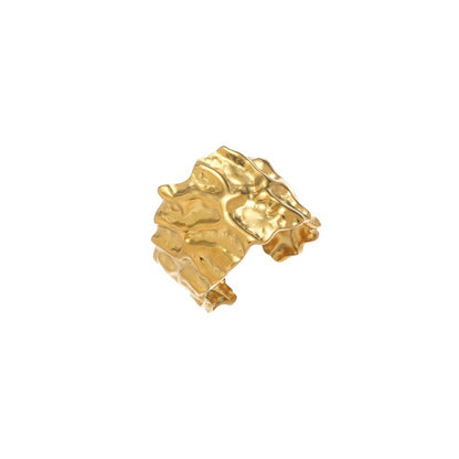 Ring Goldnugget  Edelstahl