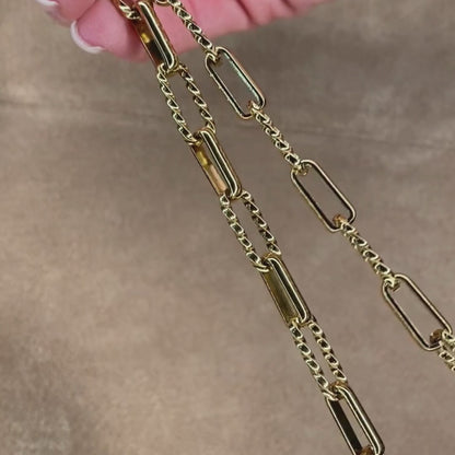 Halskette Büroklammer-Stil