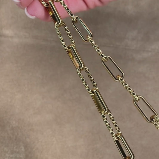 Halskette Büroklammer-Stil